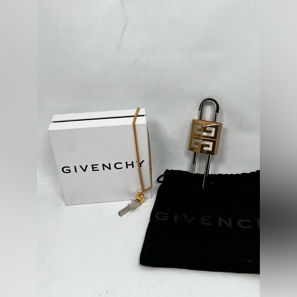 Givenchy Small Padlock In Two Tone GOLD SILVER Metal